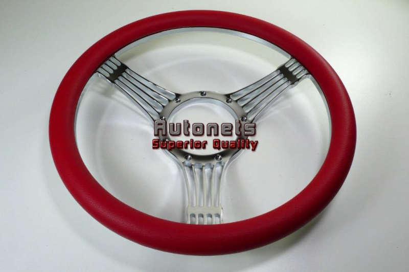 Red banjo chevy gm buick pontiac aluminum steering wheel