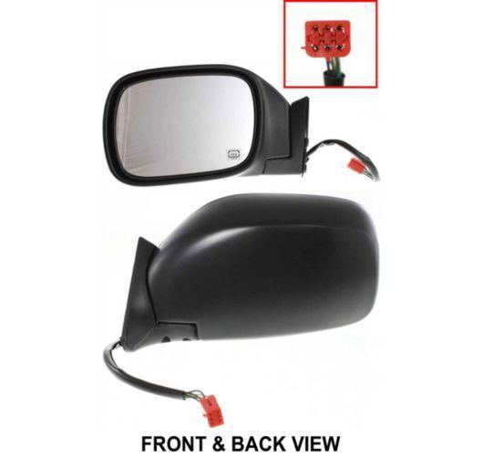 97-01 jeep cherokee power heated side view mirror left hand driver lh new