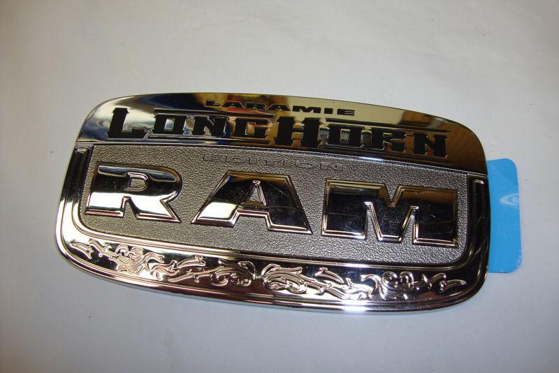 2011 2012 1013 dodge ram laramie longhorn edition chrome emblem new oem