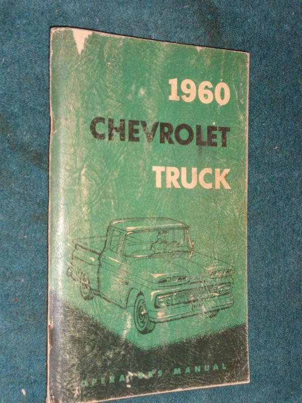 1960 chevrolet truck owner's manual / original guide book!!!