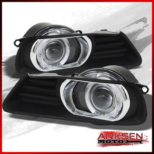 07-09 toyota camry halo projector driving bumper fog lights pair lamp+switch set