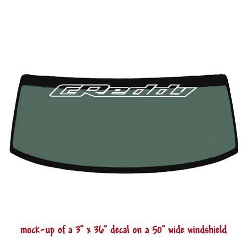 Greddy - windshield banner decal sticker v2