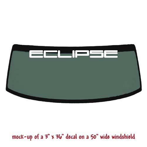 Eclipse -  windshield banner decal sticker v1