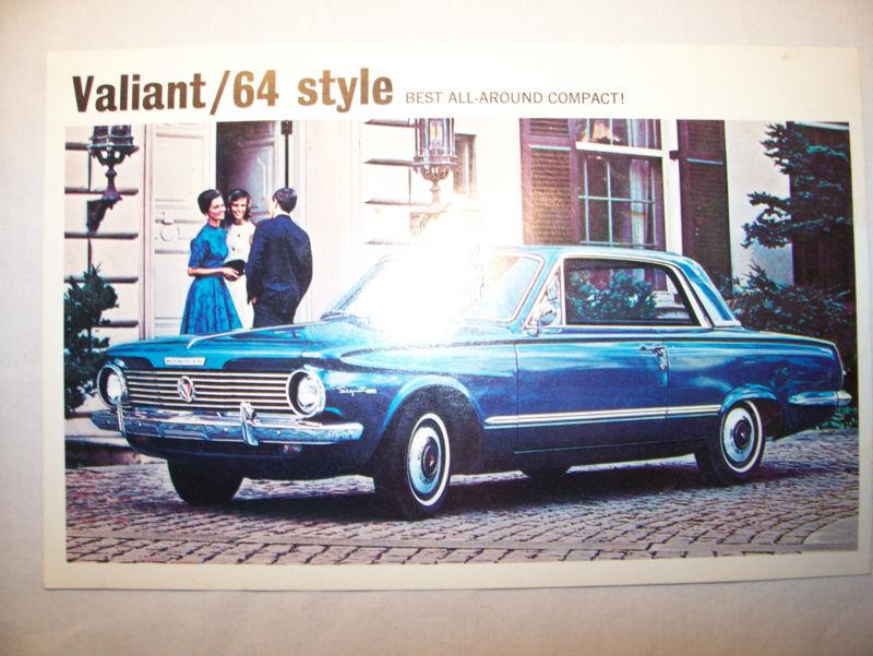 Vintage 1964 valiant sales postcard mint