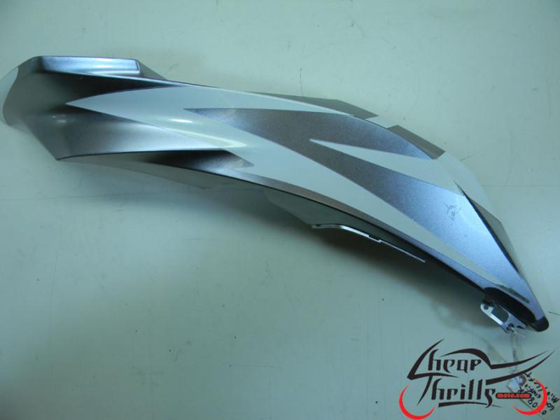 07 08 honda cbr600rr left side mid fairing cowl white silver cbr 600 rr