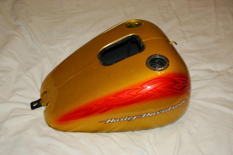 Harley softail fuel gas tank heritage fat boy deluxe  flst- f / c / n