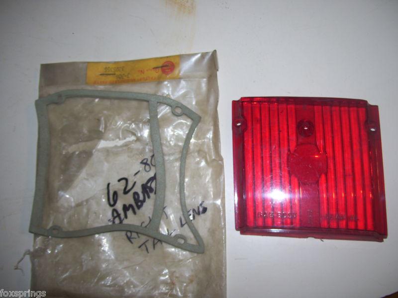 Nos 1962 rambler ambassador right tail light lens - 62 am hl - 27516 - nra60