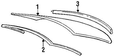 Bmw 51311977277 genuine oem factory original reveal molding