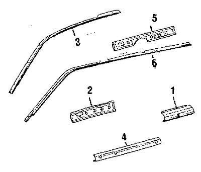 Subaru 751324120 genuine oem factory original rear rail