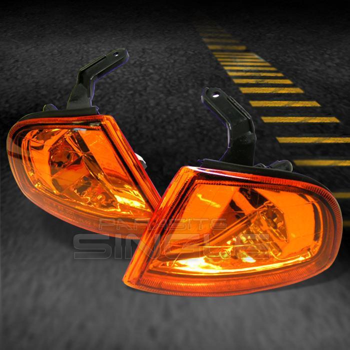 92-96 honda prelude jdm full amber corner signal lights lamps pair left+right