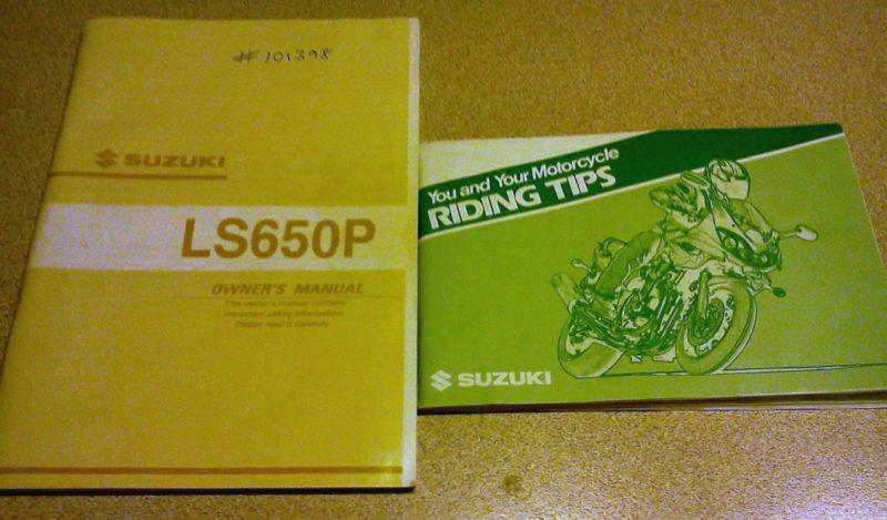 2002 suzuki ls650p savage owners manual handbook & rider safety guide orignals