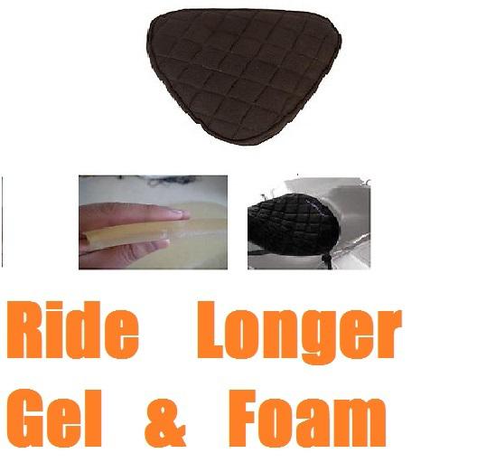 Motorcycle driver front seat gel pad for harley davidson sportster models new 