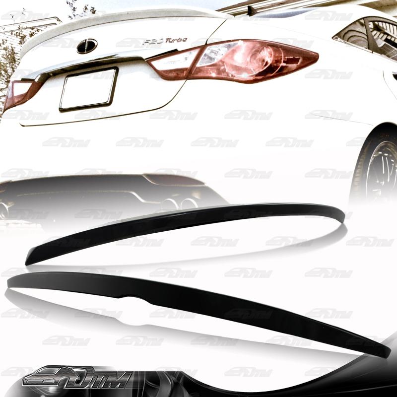 2011-2013 pre-painted black abs plastic rear trunk spoiler wing lip
