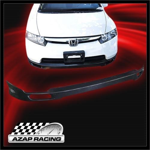 06-08 mug sty urethane front bumper lip spoiler black for honda civic 4dr sedan