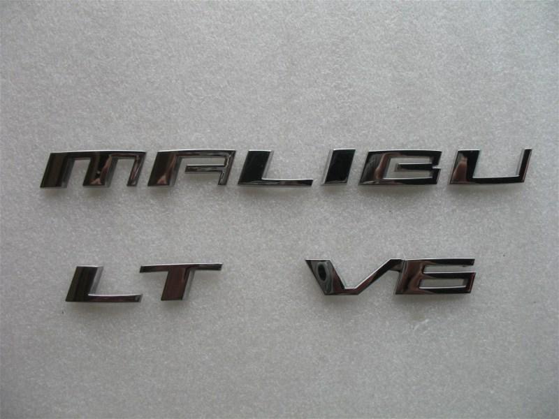 2008 chevrolet malibu lt v6 rear trunk chrome emblem logo decal used 05 06 07 08