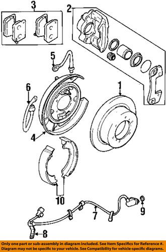 Mitsubishi oem mr178827 parking brake shoe