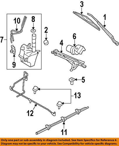 Ford oem 8l8z17618a wiper & washer-windshield-washer reservoir