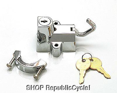 Kuryakyn chrome helmet lock 7/8 -1 1/4 inch *new*