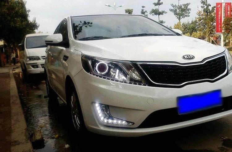 Kia rio k2 led drl,fog lights,daytime running lights (2011-  )