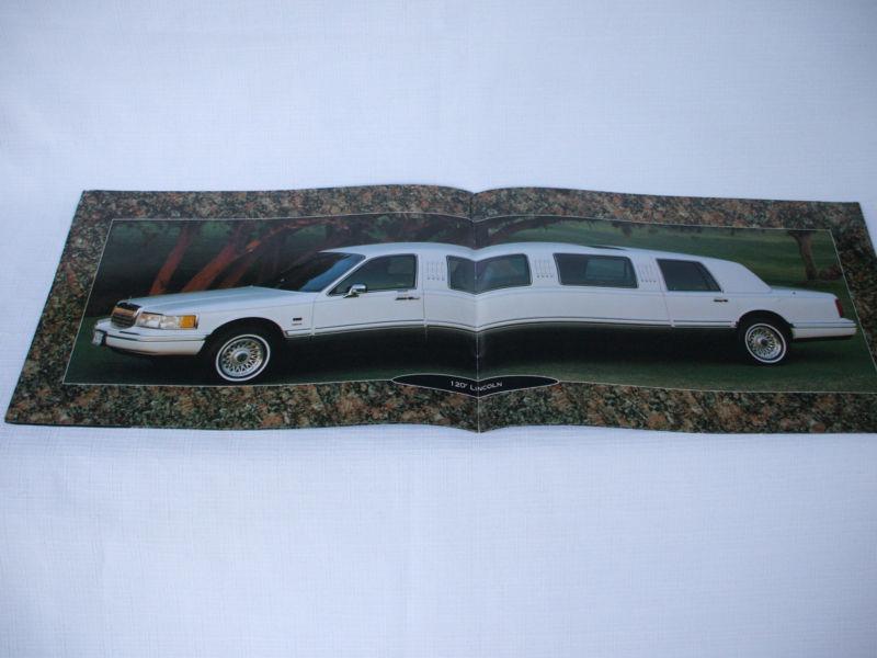 Cadillac & lincoln stretch  limousine , krystal  coach    sales folder 1994-1995