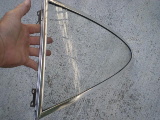 Porsche 911 / 912 pop out vent window clear left side aluminum frame