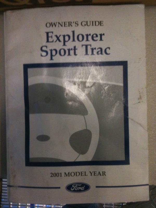 Owners manual 2001 explorer sport trac