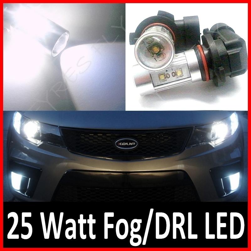 9005 white 25 watt cree/osram led drl fog light headlight bulbs ultra bright #k5