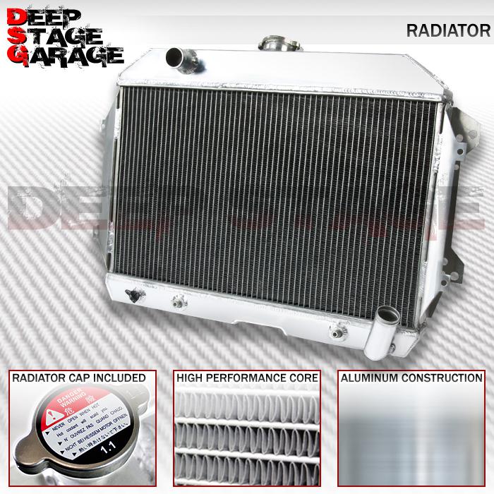 Aluminum dual core 2-row cooling radiator 70-75 nissan datsun 240/260 z fairlady