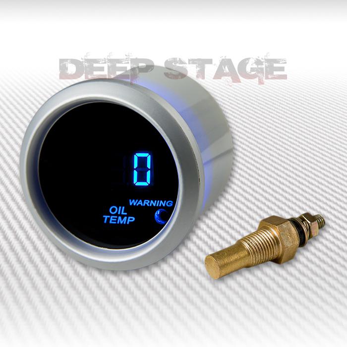 2"/52mm digital blue led 0-150°c engine oil temp temperature gauge meter silver