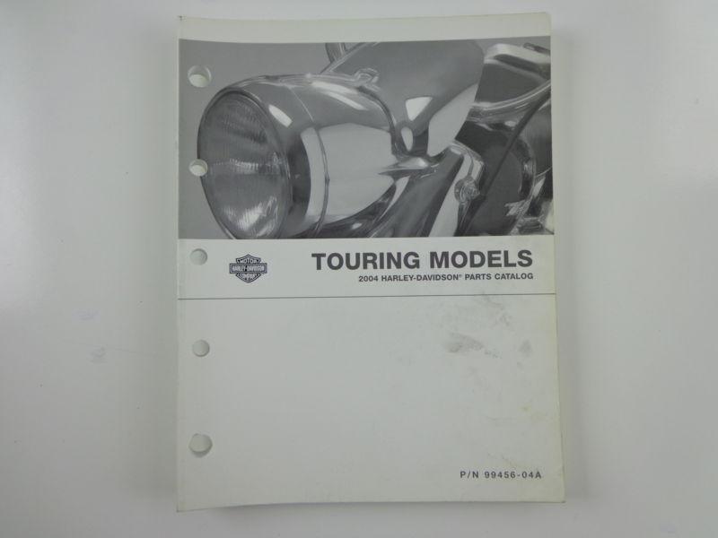 Harley davidson 2004 touring models parts catalog 99456-04a