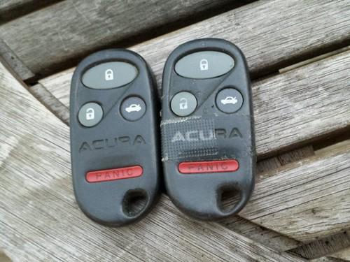 Lot of two 99 00 01 acura tl remote keyless entry fob