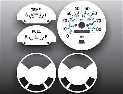 Purchase 1977-1980 Chevrolet Luv Pickup Instrument Cluster White Face ...