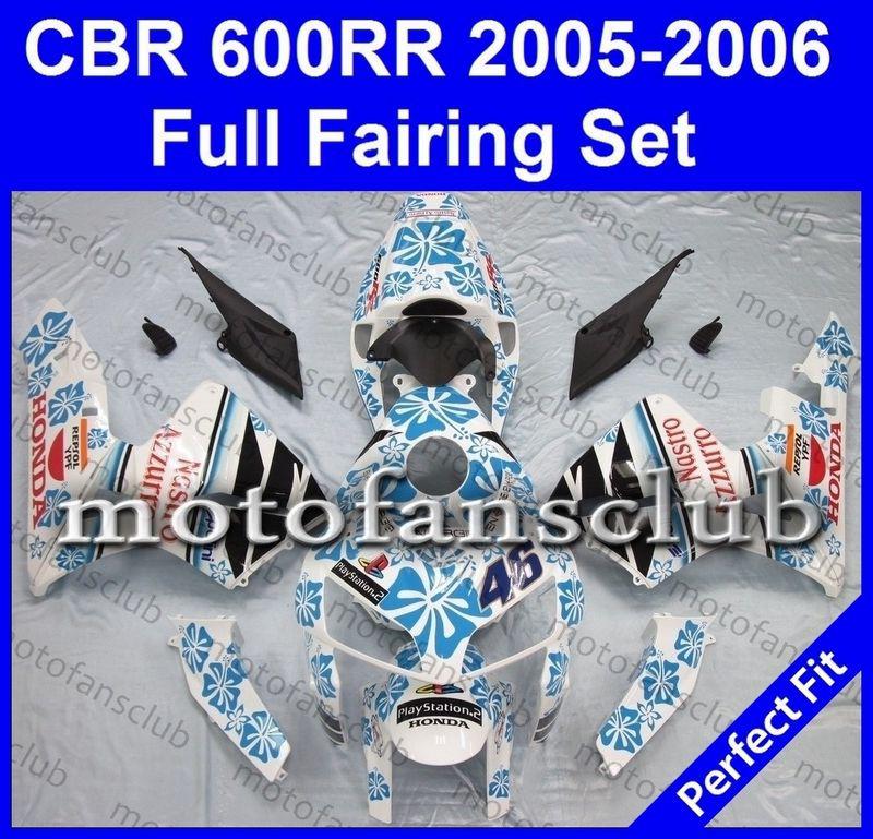 Fit honda cbr600rr 05 06 cbr 600 rr 2005 2006 fairing kit bodywork #22 b