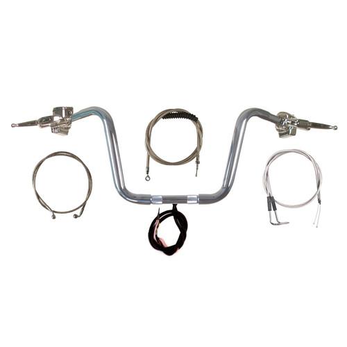 1 1/4" chrome narrow 10" ape hangers kit harley-davidson sportster  2004-2013