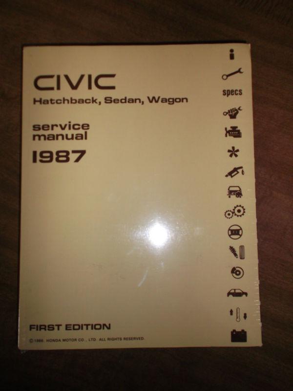 1987 honda civic service repair shop manual oem book hatchback sedan wagon