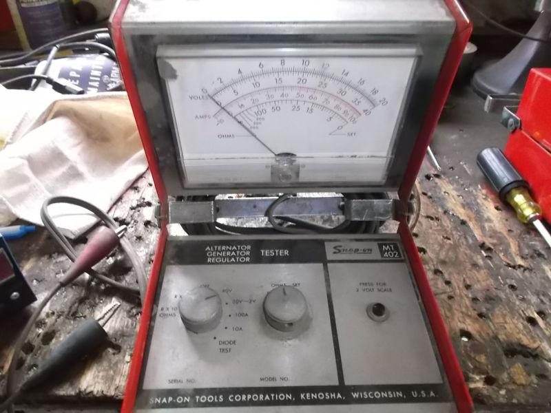 Vintage snap on mt402 alternator generator regulator car truck engine tester