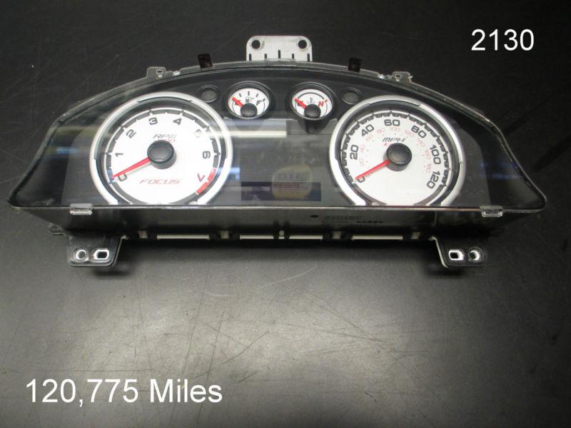 08 2008 ford focus 2.0l mph w/o nav speedometer instrument cluster oem #2130