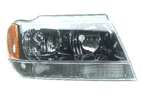 Replace ch2503120v - 99-01 jeep grand cherokee front rh headlight assembly