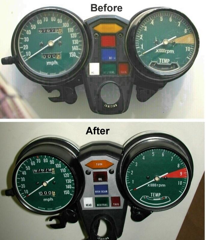 Honda goldwing gl1000 speedometer, tachometer & cluster restoration kit