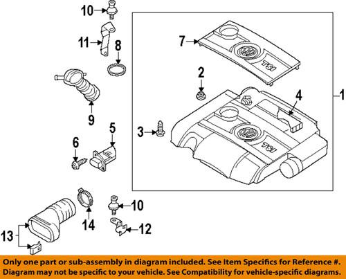 Volkswagen oem 06f133843b air filter