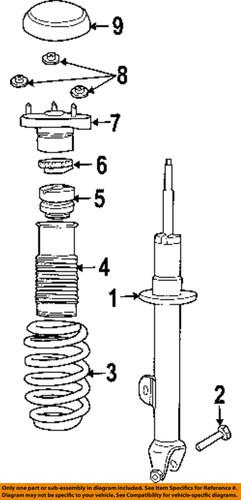 Dodge oem 4854577ae front suspension-strut