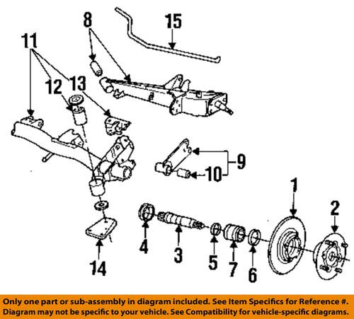 Subaru oem 621026070 rear suspension-spindle