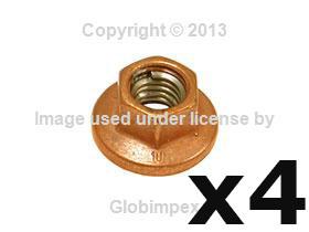 Bmw e31 e32 e34 e38 e39 e65 x5 z8 (88-05) copper collar nut (set of 4) genuine