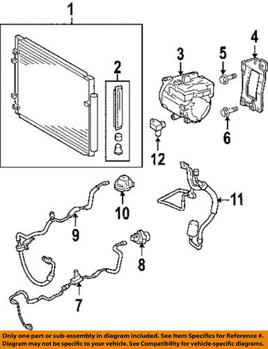 Toyota oem 8846048061 a/c condenser