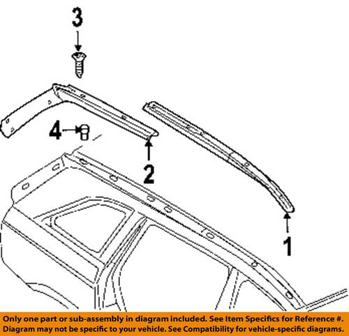 Chrysler oem up68rxfab roof-applique