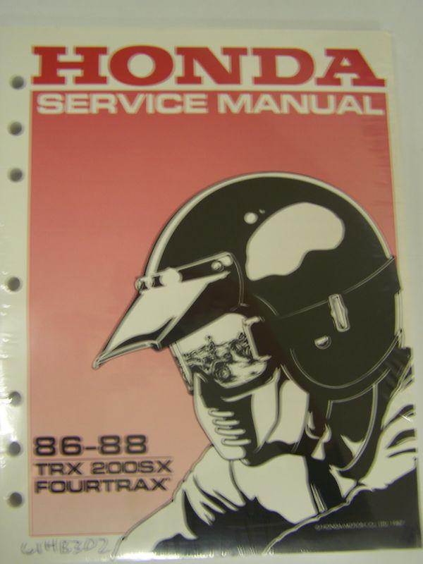 1986-1988 honda trx200sx fourtrax atv oem service shop repair manual