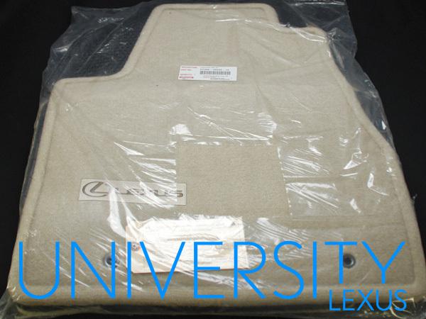 New original oem 2004-2009 lexus rx350 4-peice carpet floor mats ivory/tan rx330