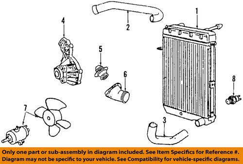 Volkswagen oem 1j0122101ap radiator coolant hose/upper radiator hose