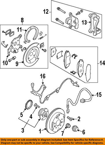 Mazda oem ley42648za disc brake pad/brake pad or shoe, rear