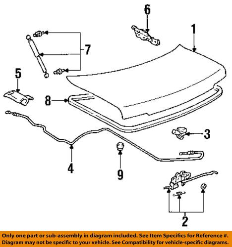 Toyota oem 6895080003 lift support/trunk lid lift support